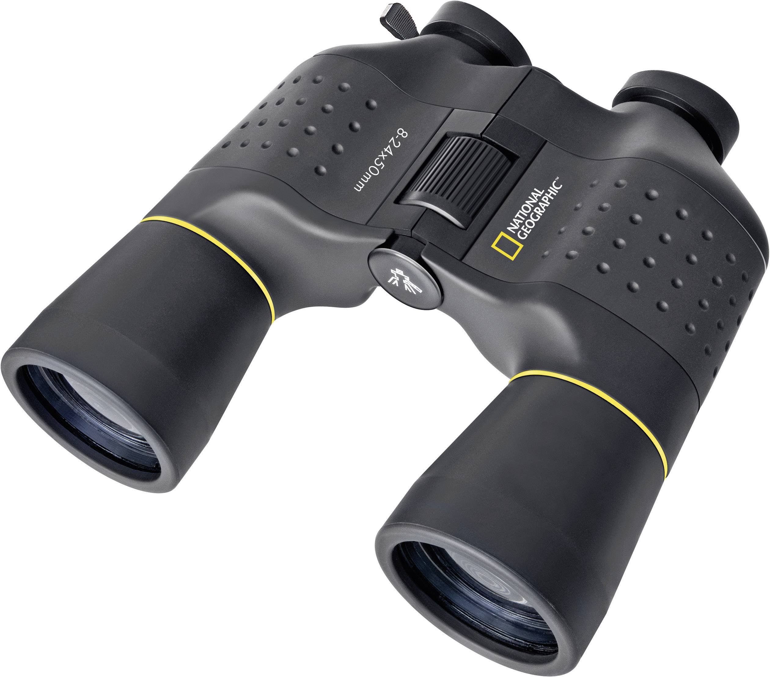 National Geographic Zoom-Fernglas Porro-Zoom 8 <bis/> 24 x 50 mm Porro Schwarz 9064000