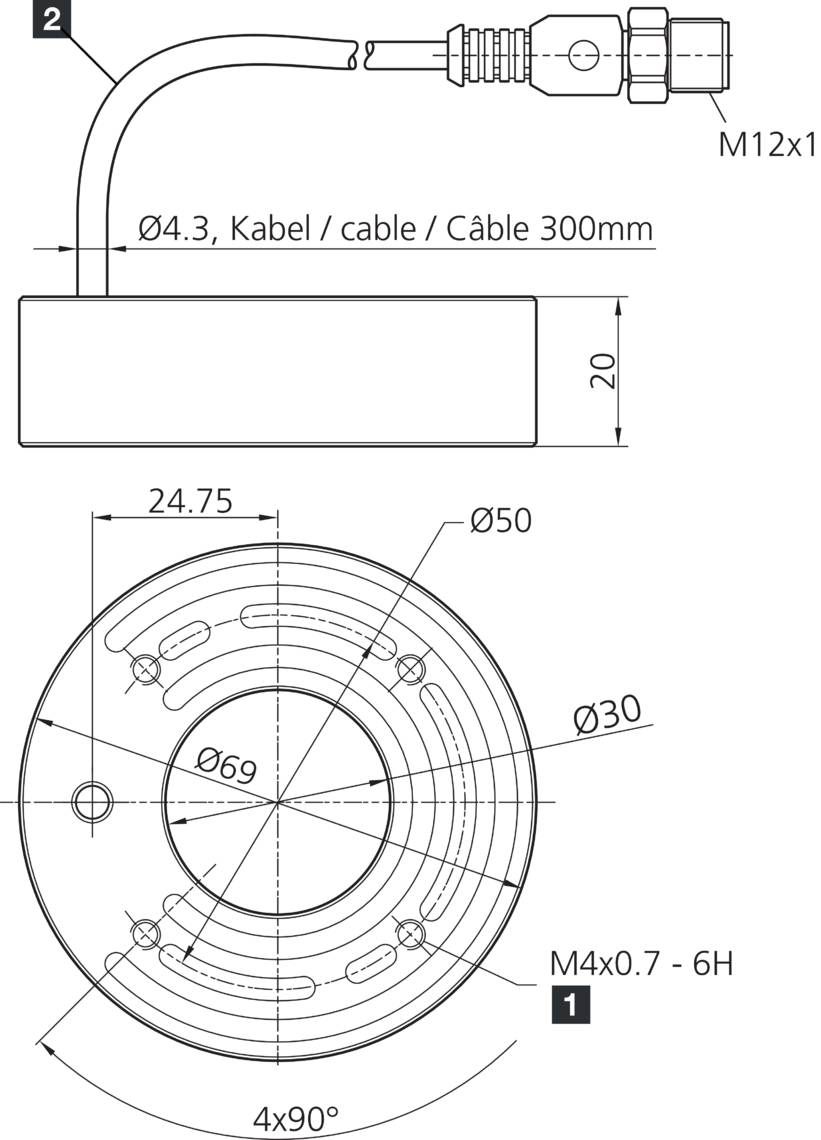 di-soric BE-R30-G0-K-BS-DIF 209558 Beleuchtung für Bildverarbeitung