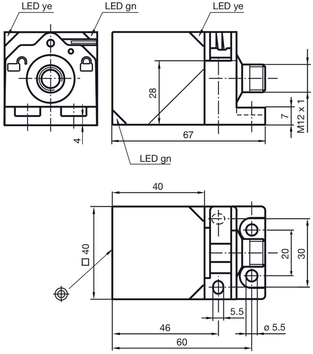 di-soric DCCR 44 K 40 PSOL-IBS 207280 Induktiver Näherungssensor