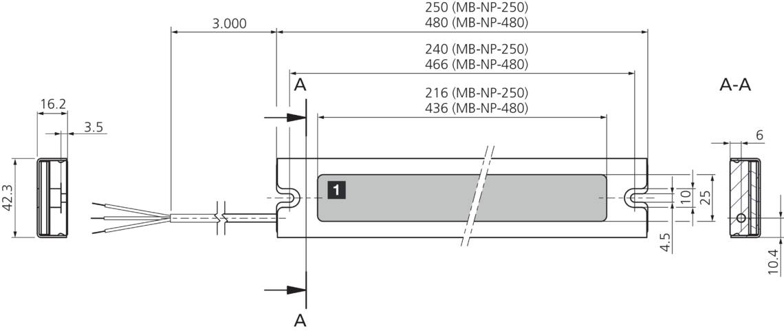 di-soric MB-NP-480-K 210051 Maschinenbeleuchtung/ Signalbeleuchtung