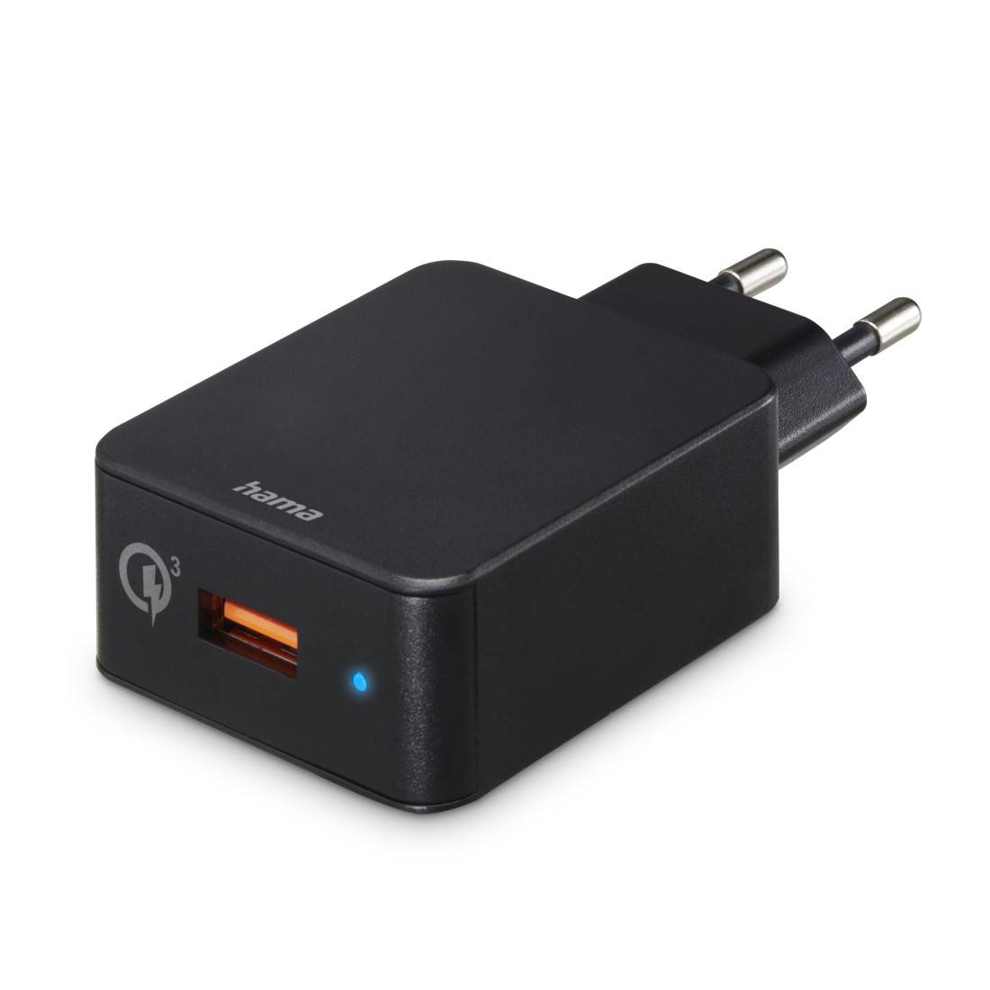 hama 00201641 Schnellladegerät, USB-A, 19,5 W, Schwarz