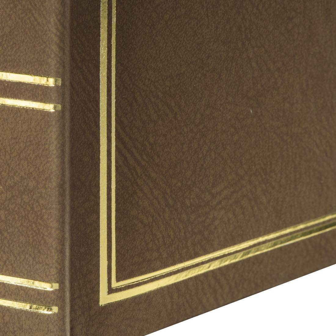 hama 00007159 Super-Jumbo-Album "London", 34x35 cm, 80 weiße Seiten, Braun