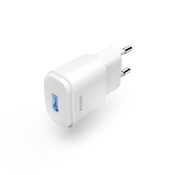 hama 00201645 Ladegerät, USB-A, 6 W, Weiß