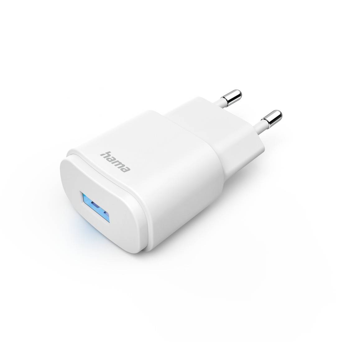 hama 00201645 Ladegerät, USB-A, 6 W, Weiß