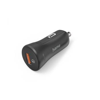 hama 00201633 Auto-Schnellladegerät "Qualcomm® Quick Charge™ 3.0", USB-A, 19,5 W, Schwarz