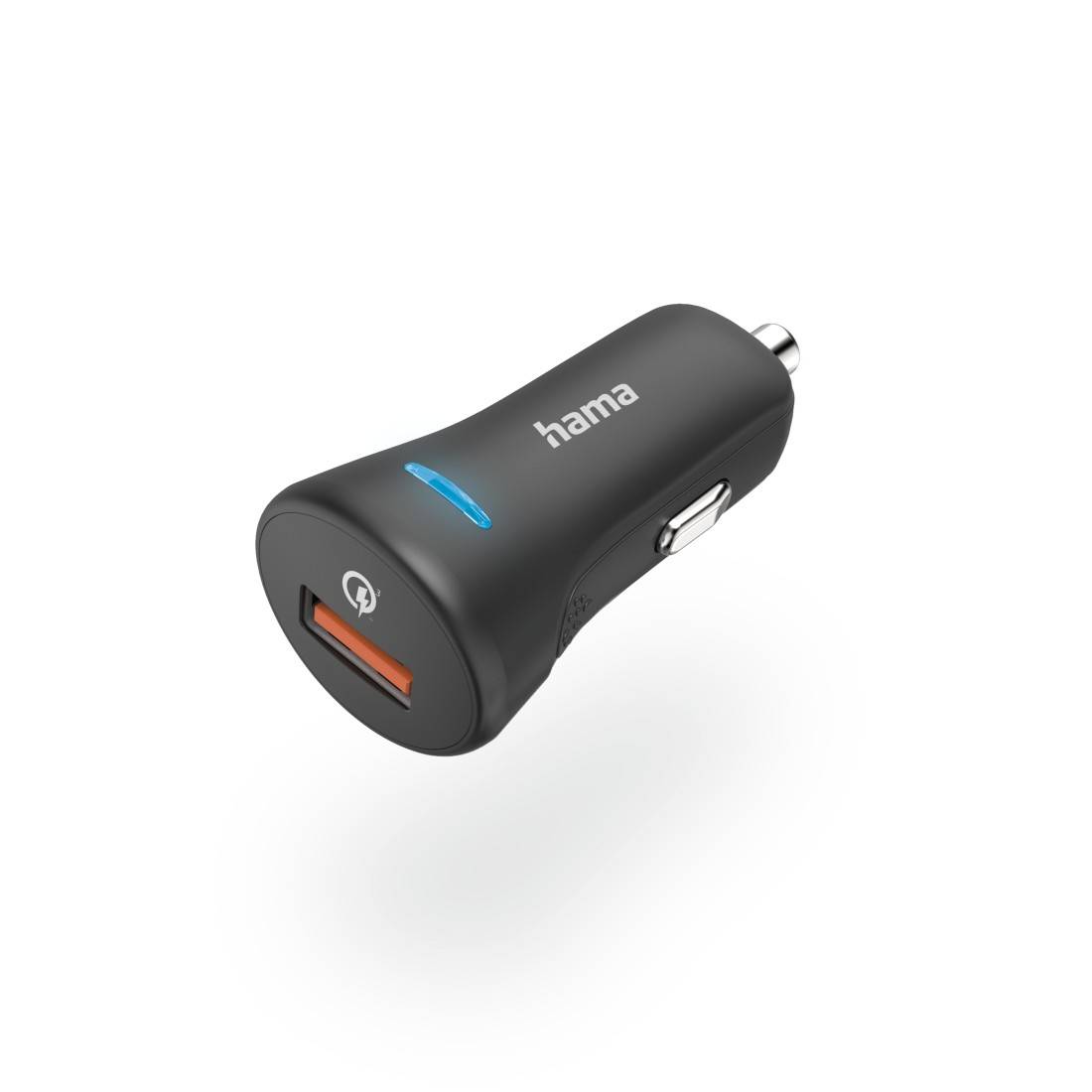 hama 00201633 Auto-Schnellladegerät "Qualcomm® Quick Charge™ 3.0", USB-A, 19,5 W, Schwarz