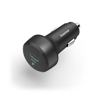 hama 00201638 Auto-Schnellladegerät, USB-C, Power Delivery (PD)/Qualcomm®, 25 W, Schwarz
