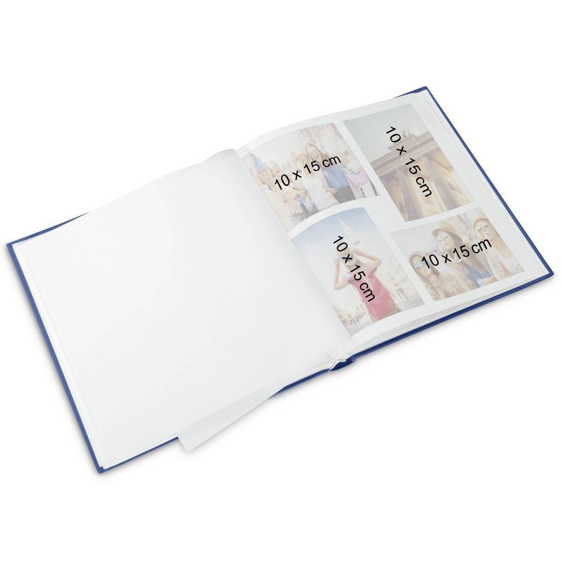 hama 00002363 Buch-Album "Lazise", 29x32 cm, 50 weiße Seiten, Gold