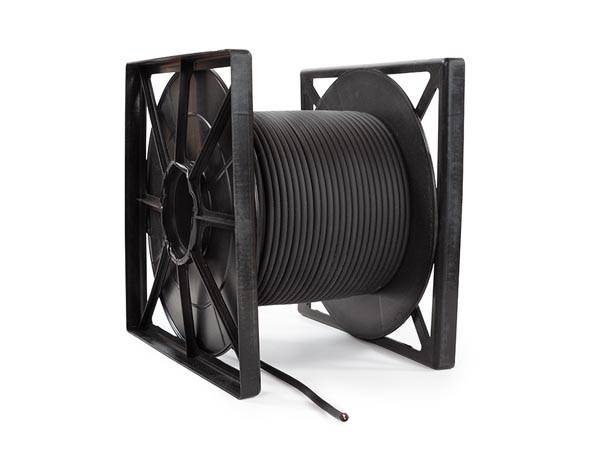 Hochwertiges lautsprecherkabel schwarz 2 x 2.50 mm² 100 m