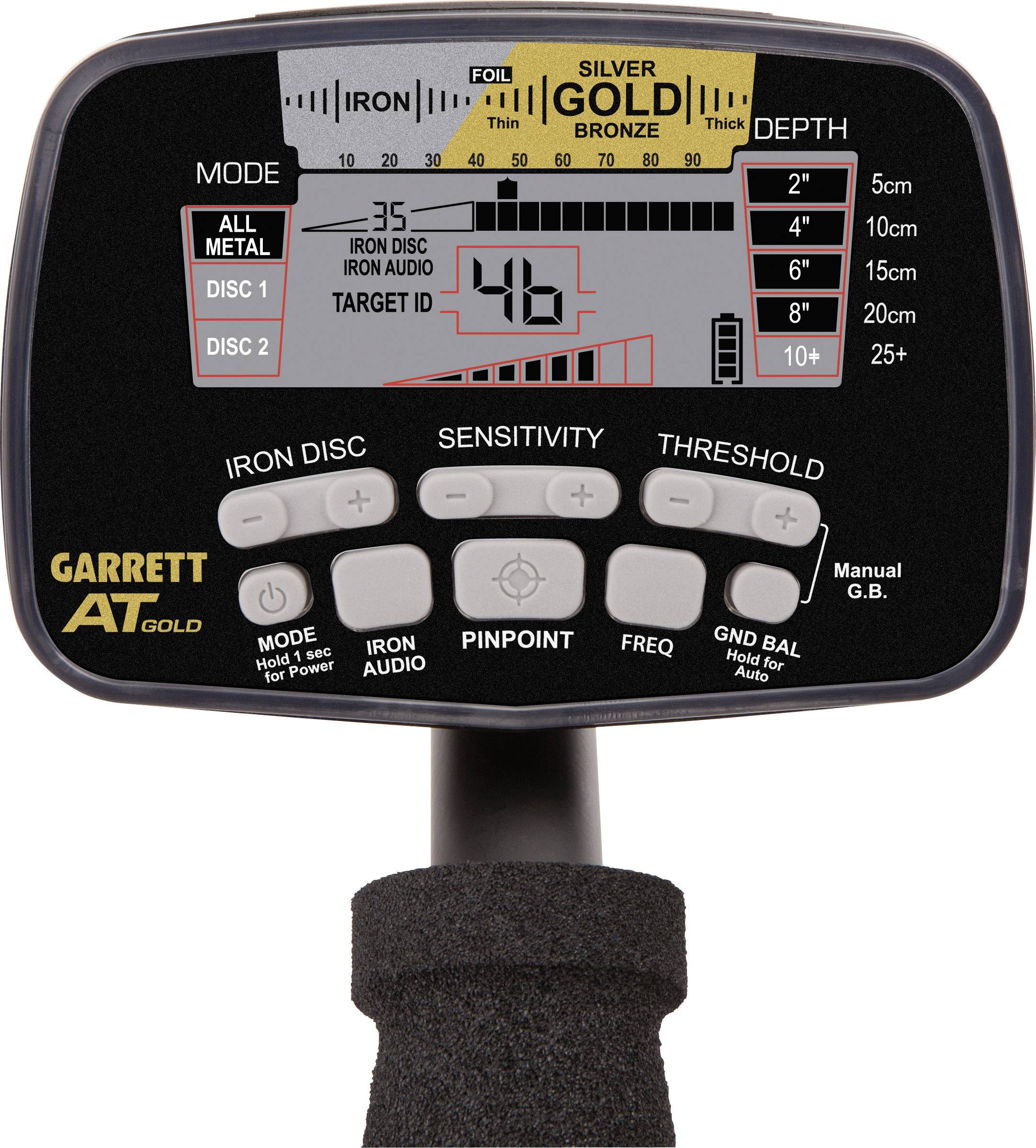 Garrett At Gold Metalldetektor digital (LCD), akustisch 99675