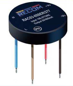 Netzgerät 230VAC 5VDC 3W rund für Unterputzmontage