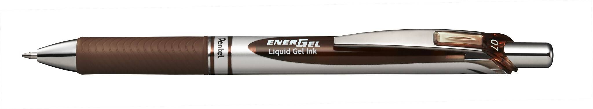 Liquid Gel-Tintenroller EnerGel retractable braun; Strichstärke: 0,35 mm