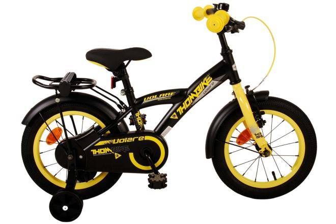 Volare Thombike 14 Zoll 22,5 cm Jungen Rücktrittbremse Schwarz/Gelb