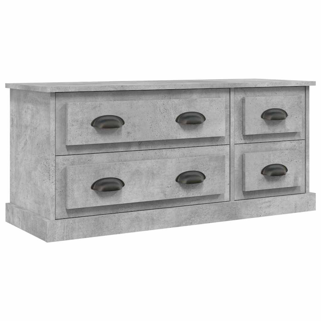 vidaXL TV-Schrank Betongrau 100x35,5x45 cm Holzwerkstoff