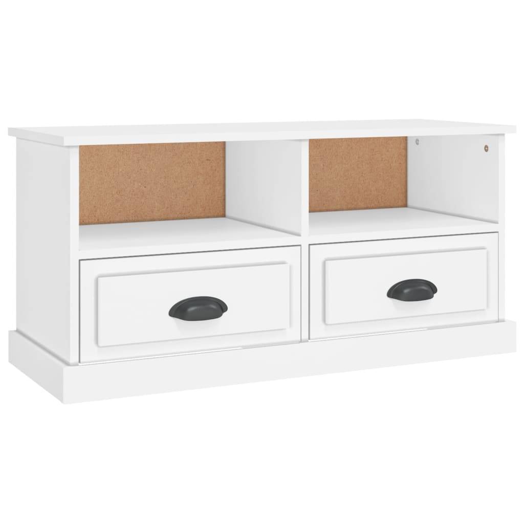vidaXL TV-Schrank Weiß 93x35,5x45 cm Holzwerkstoff