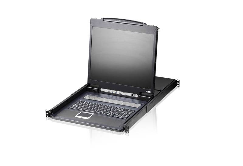 ATEN CL1308 - KVM-Konsole mit KVM-Switch - 8 Anschlüsse - PS/2, USB - 48.3 cm (19")