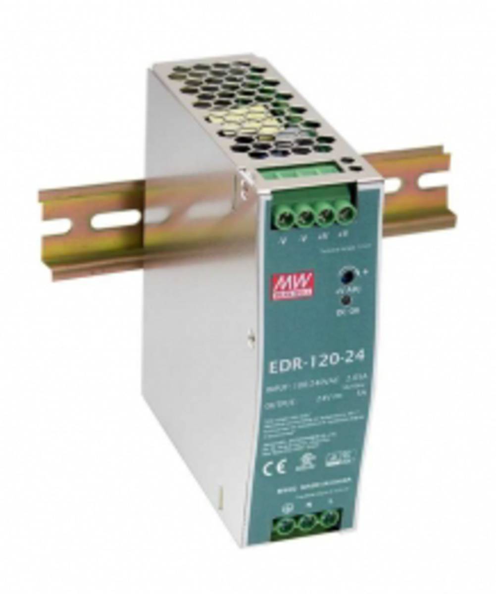 LevelOne 48V DC Industrielles Netzteil, 120W, DIN-Schiene, POE