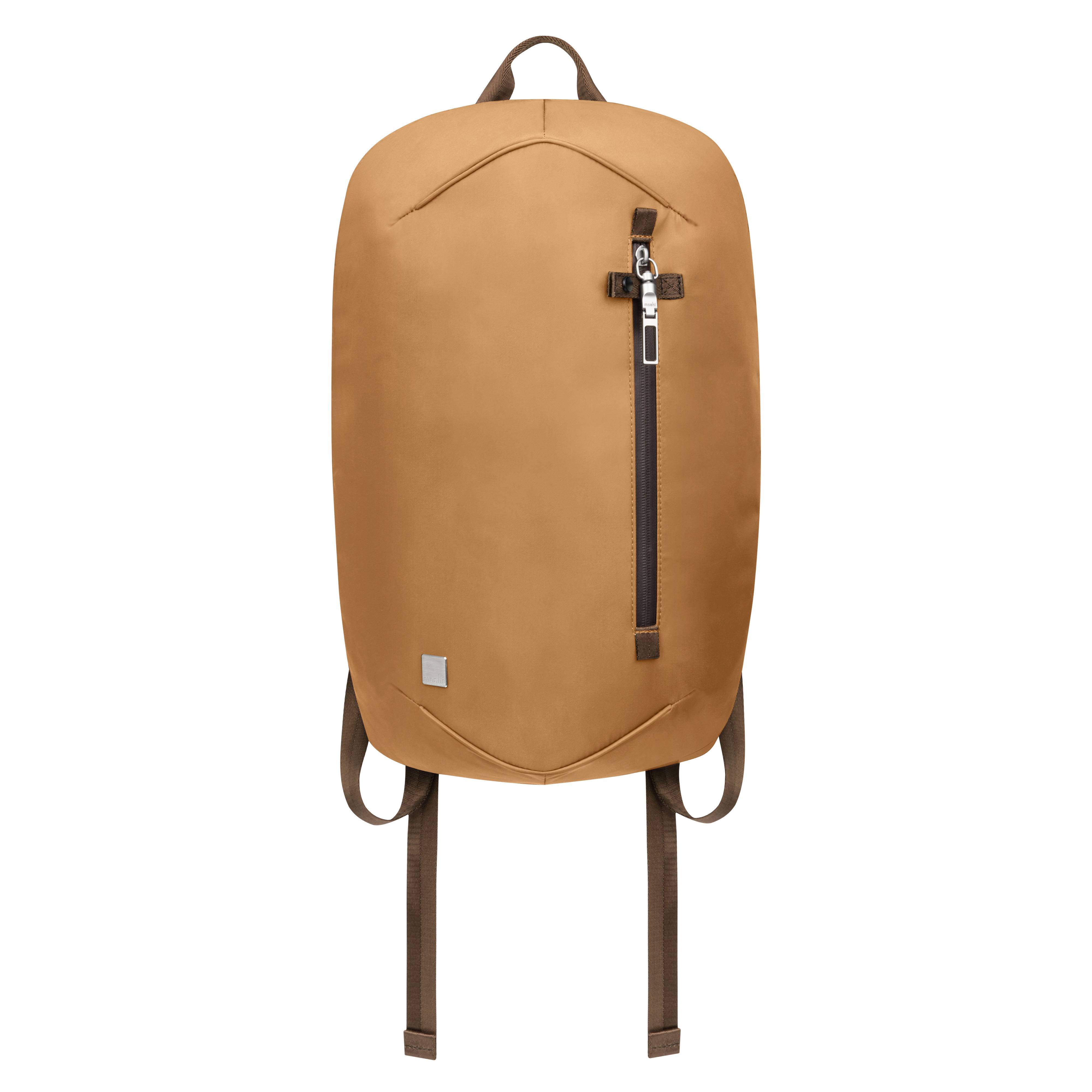 Moshi Hexa edler Designer Rucksack, Braun