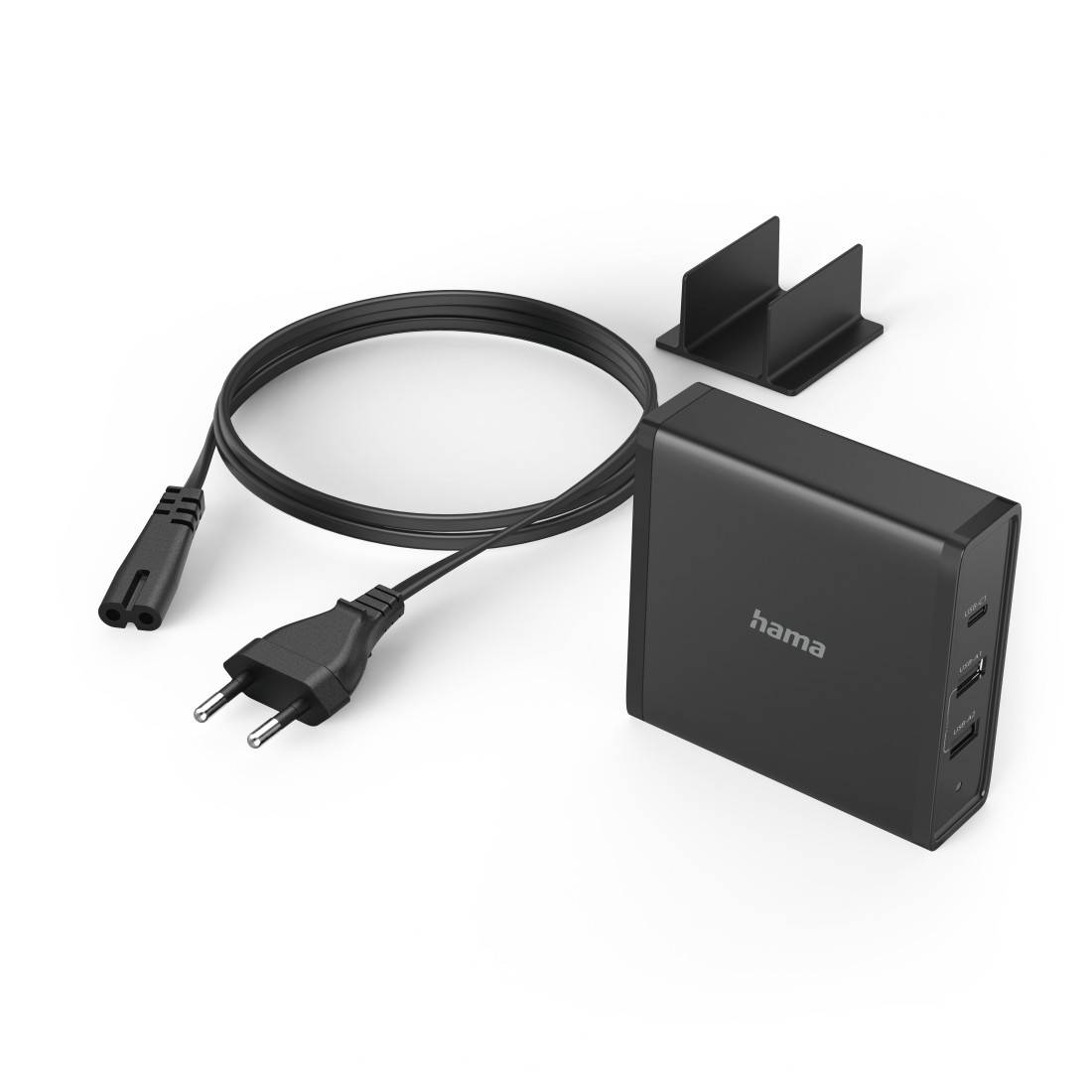 hama 00200017 Universal-USB-C-Ladestation, 3 Ports, Power Delivery (PD), 5-20V/65W