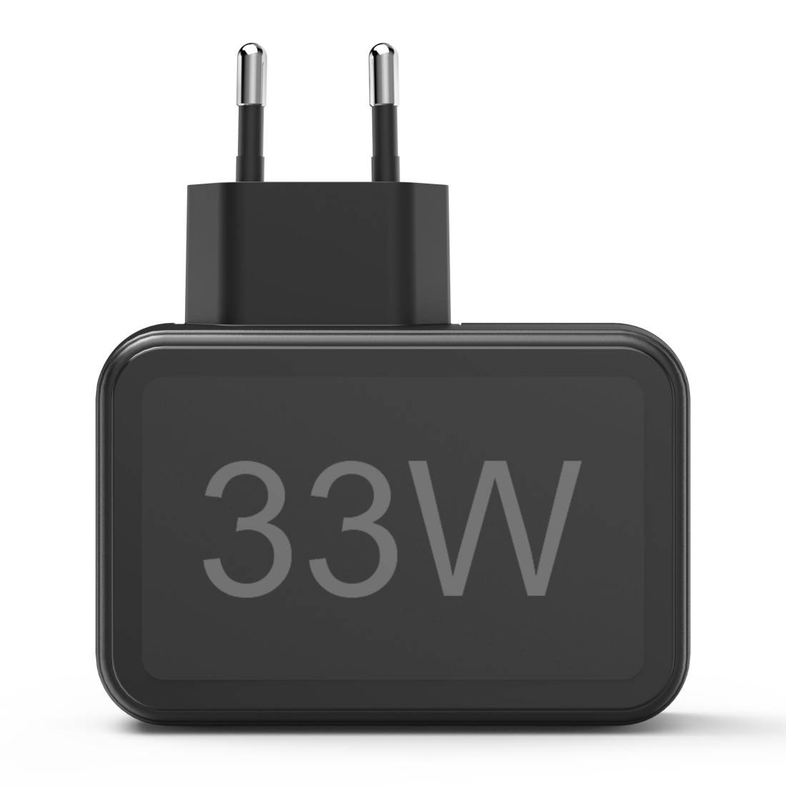 hama 00201629 Schnellladegerät, 4x USB-A, 33 W, Schwarz