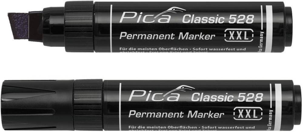 PICA - Permanentmarker 4-12mm Keilspitze schwarz