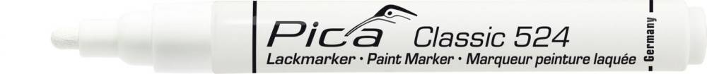 PICA - Lack-/Industriemarker 2-4mm Rundspitze weiß