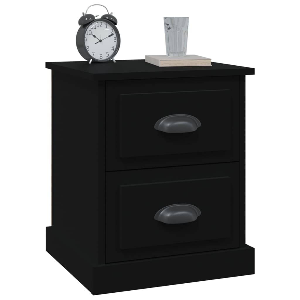 vidaXL Nachttisch Schwarz 39x39x47,5 cm Holzwerkstoff
