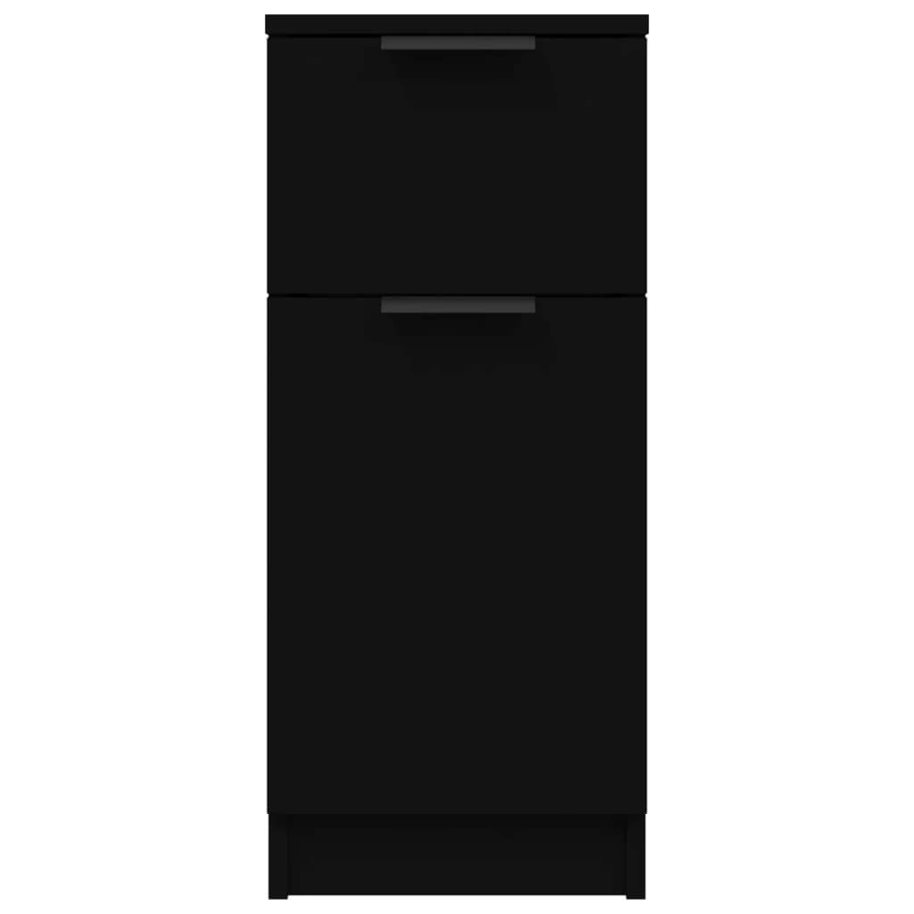 vidaXL Sideboard Schwarz 30x30x70 cm Holzwerkstoff