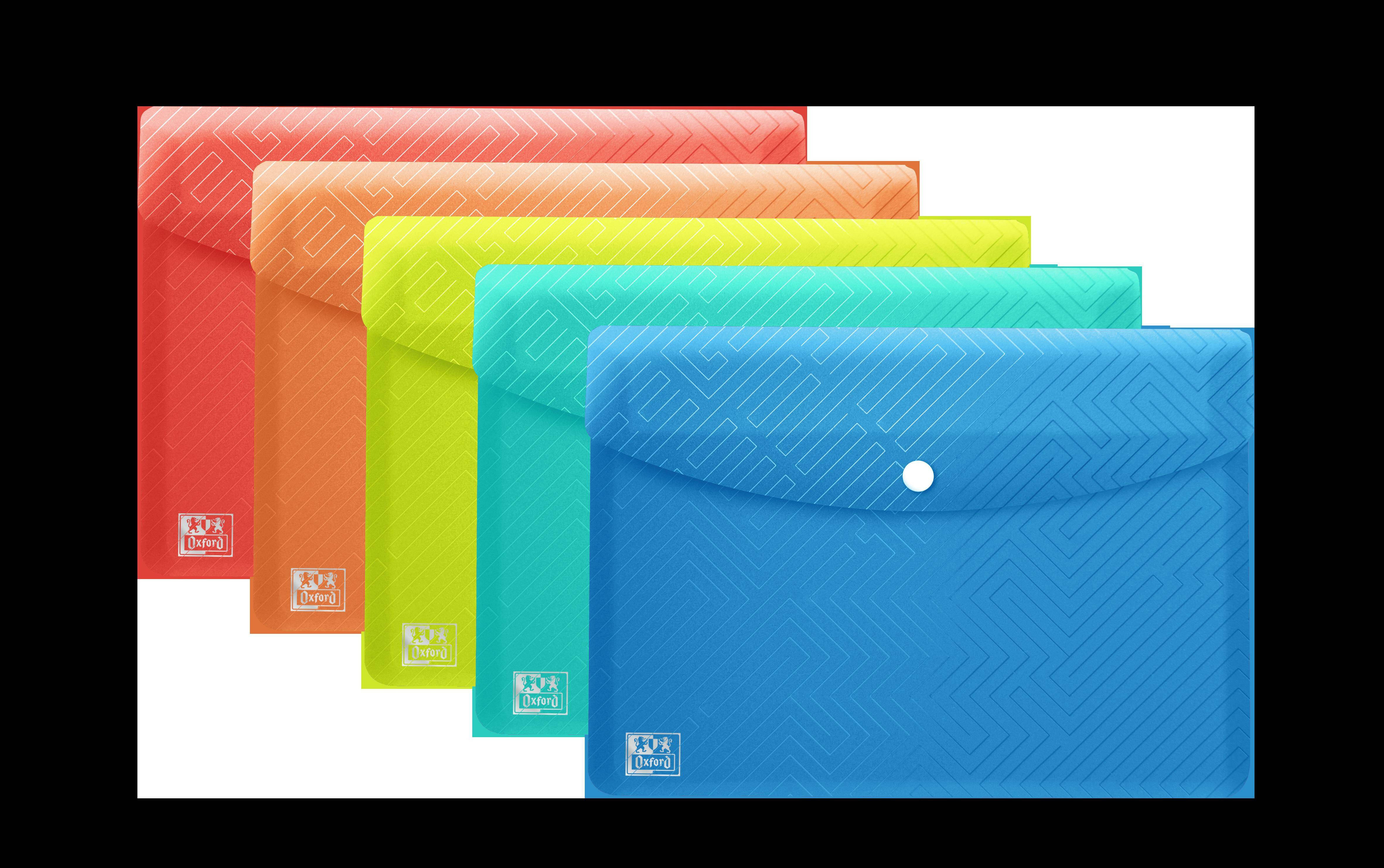 Oxford URBAN Brieftaschen, DIN A6, PP, transluzent, sortiert