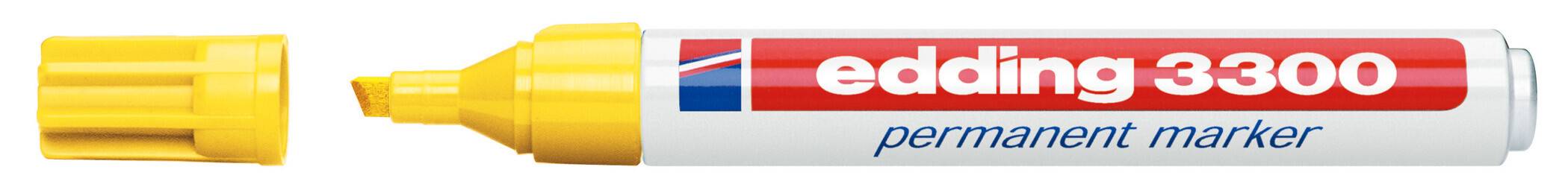 Permanentmarker edding 3300, nachfüllbar, 1 - 5 mm, gelb
