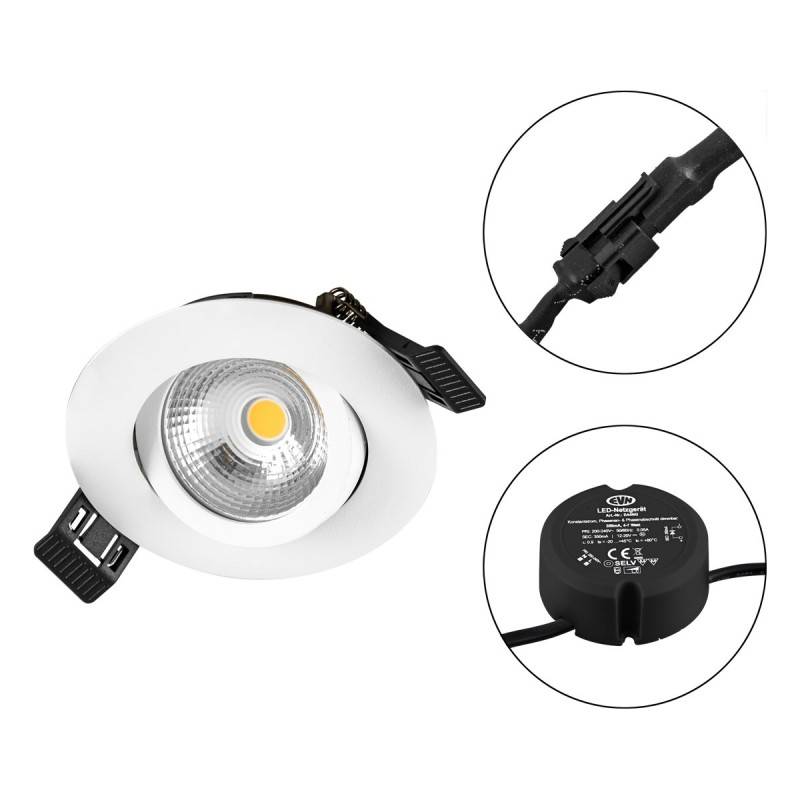 LED-Einbauleuchte 230V 830 dim. ws S060102