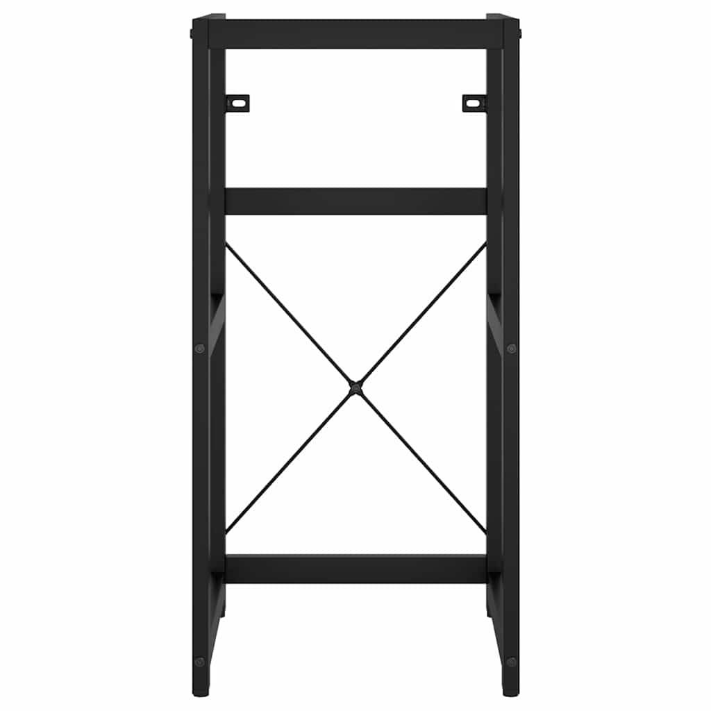 vidaXL Badezimmer Waschtischgestell Schwarz 40x38x83 cm Eisen