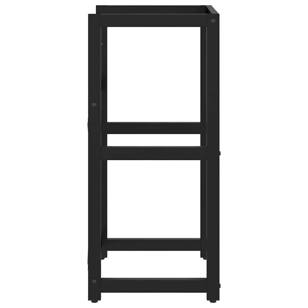 vidaXL Badezimmer Waschtischgestell Schwarz 40x38x83 cm Eisen