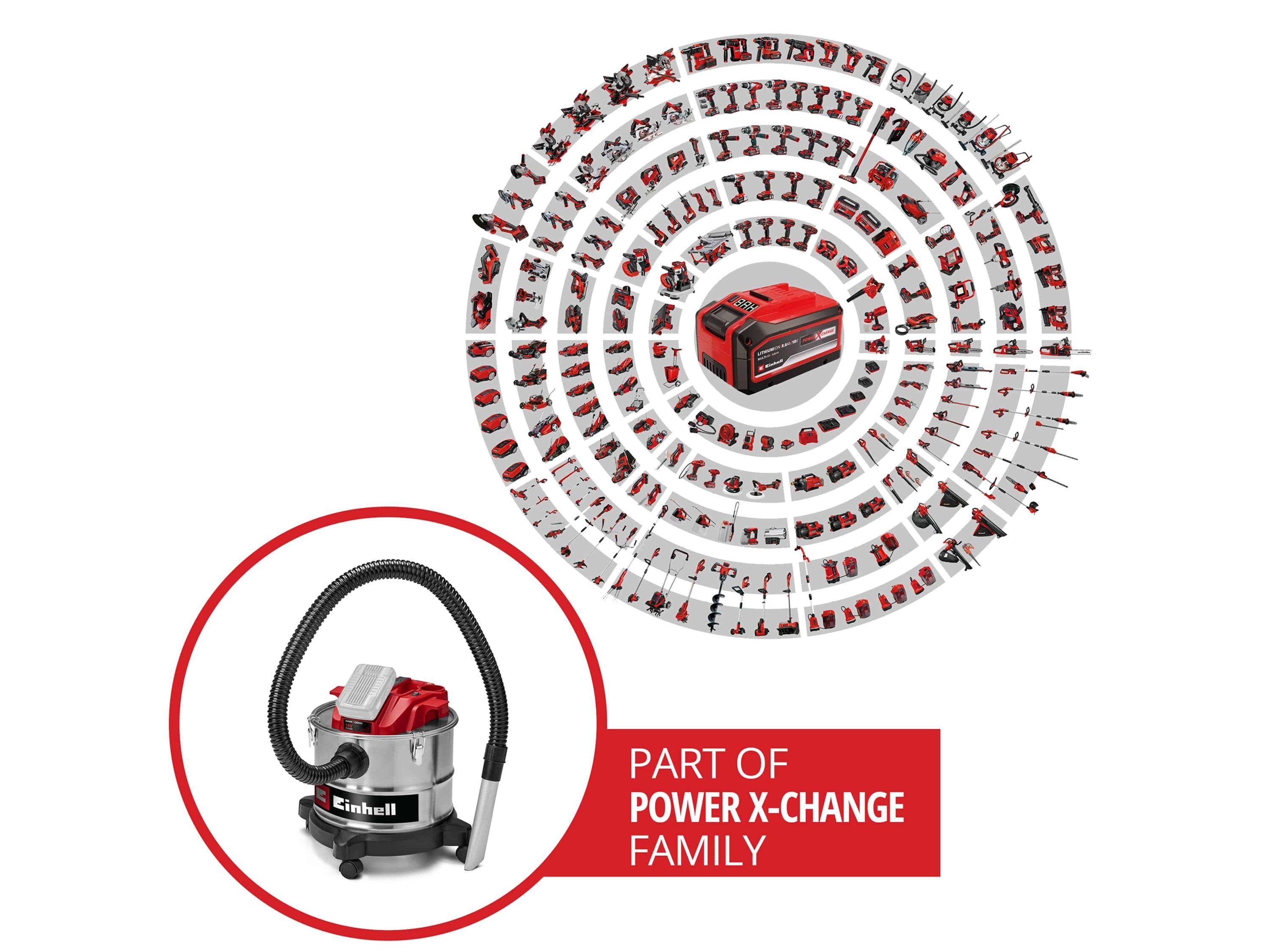 Einhell TE-AV 18/15 Li C-Solo 2351700 Aschesauger 15 l ohne Akku, ohne Ladegerät