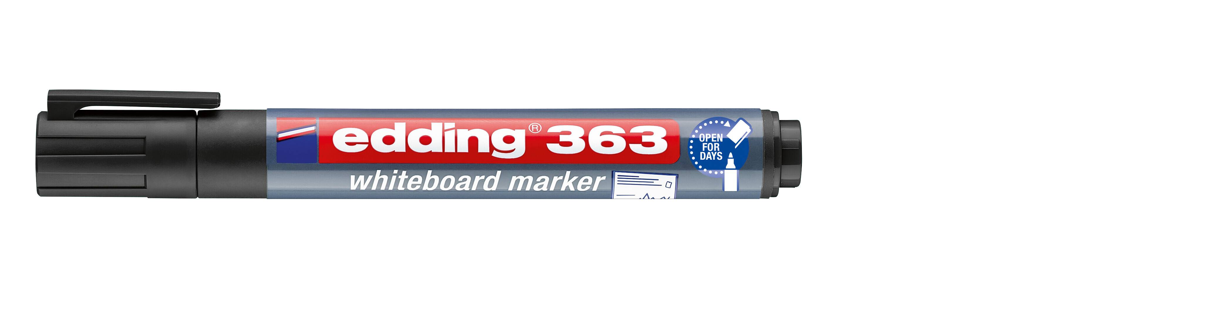 Whiteboardmarker edding 363, nachfüllbar, 1 - 5 mm, schwarz