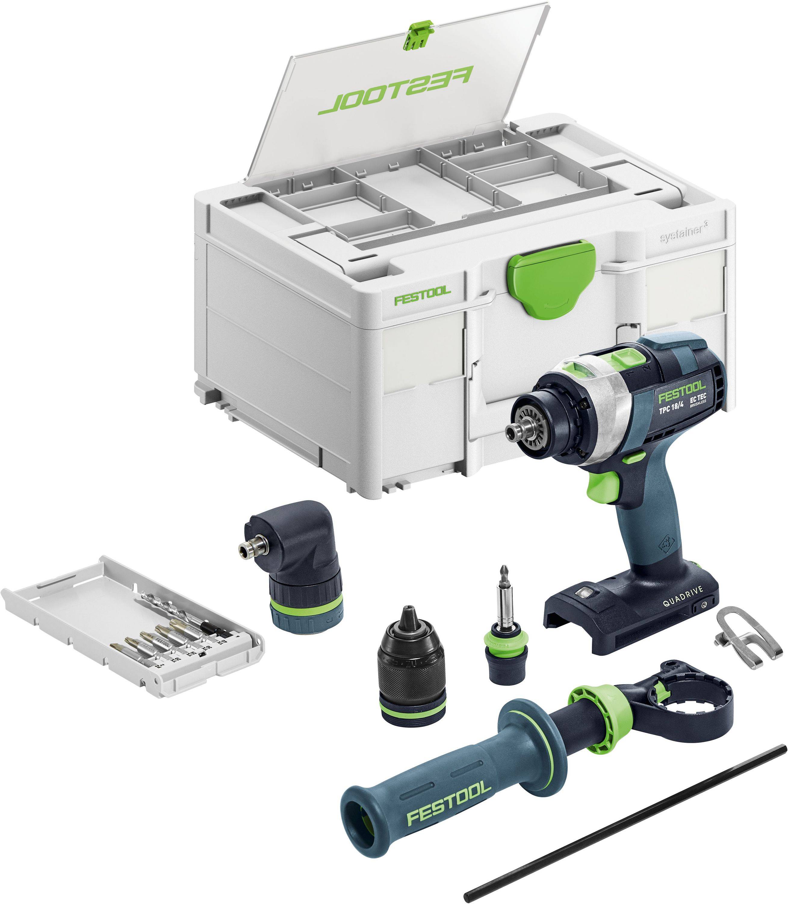 Festool Akku-Schlagbohrschrauber QUADRIVE TPC 18/4-Basic-Set