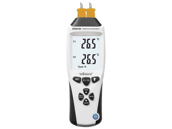 Ir-thermometer mit k/j-typ-fühler