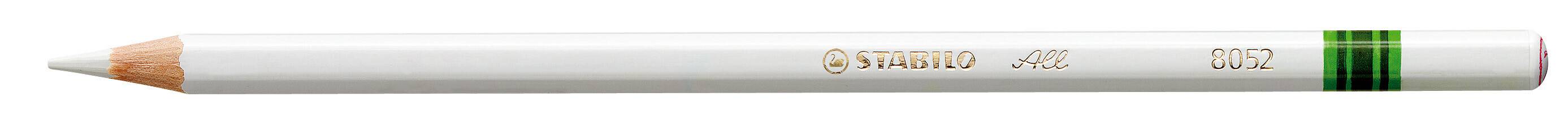 Buntstift für fast alle Oberflächen STABILO® All®, 3,3 mm, weiß