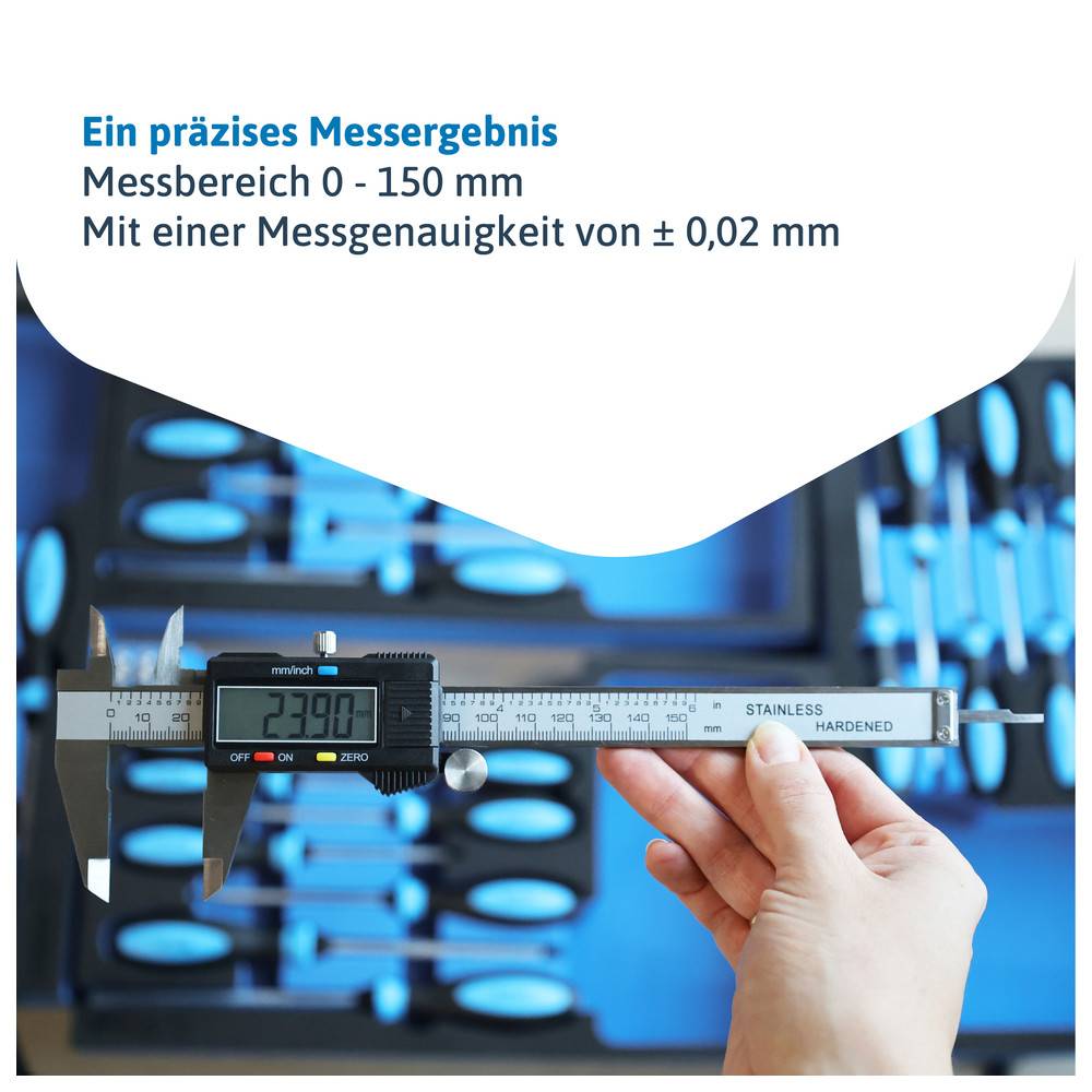 Dönges Digital-Messchieber, LCD-Anzeige, CE, Messbereich 150 mm, 6 "