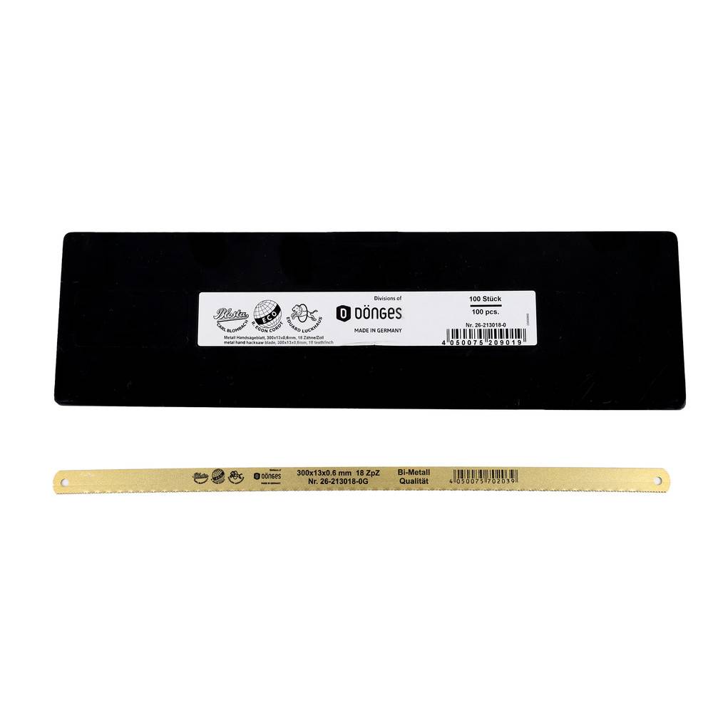 Dönges Metallsägeblatt HSS Bi-Metall, einseitig, gold, 300x13x0,63 mm, 18 ZpZ