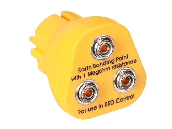 Europäischer erdungsstecker für esd-matte