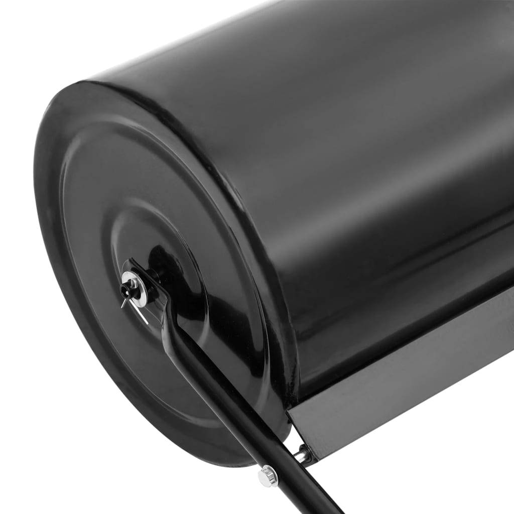 vidaXL Rasenwalze Schwarz 63 L Eisen