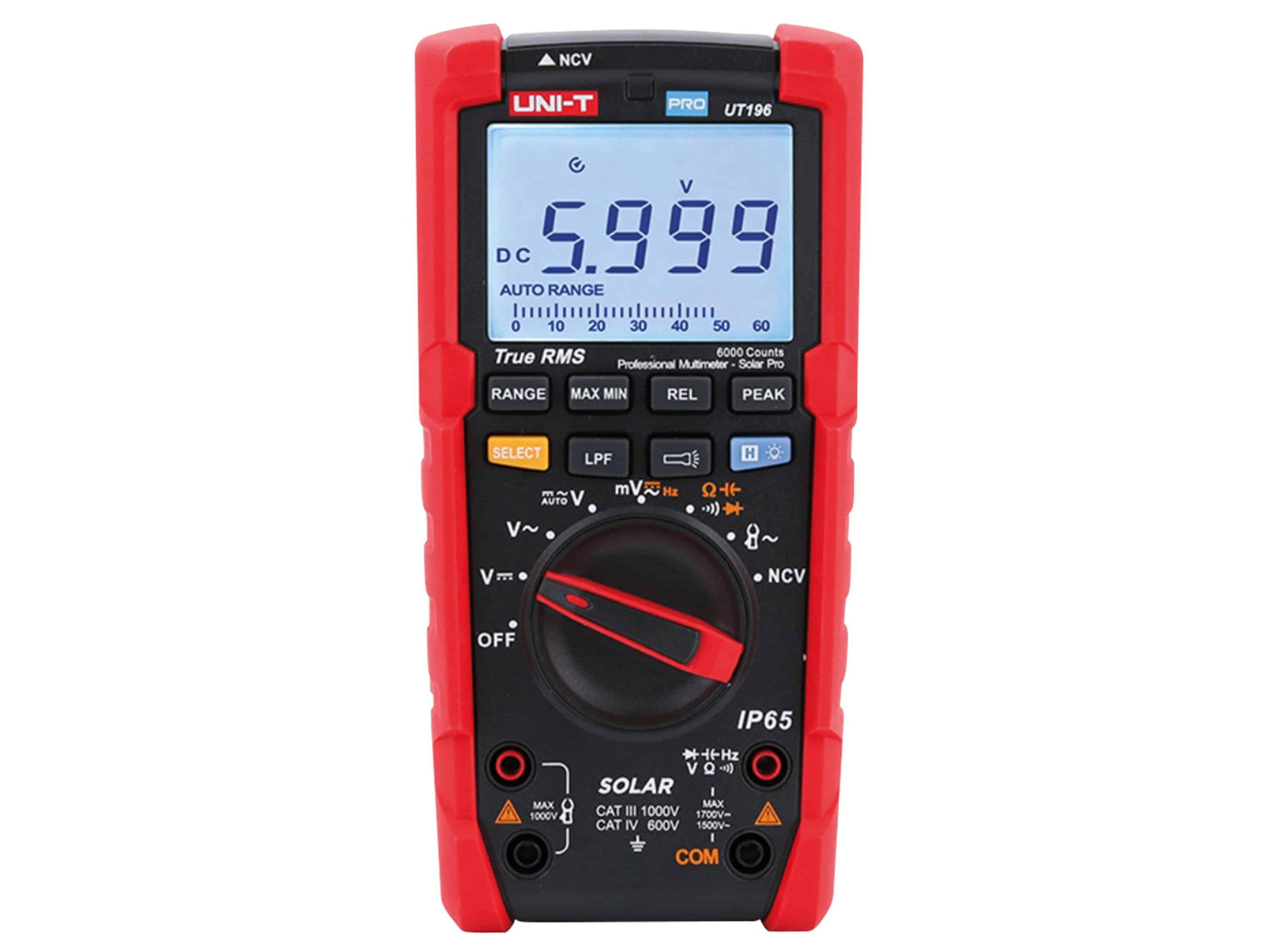UNI-T UT 196 - Multimeter digital 6.000 Counts Solar