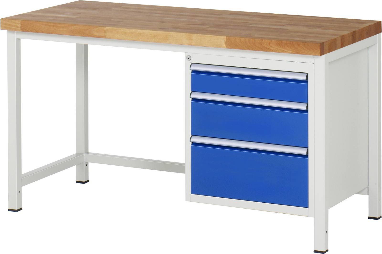 Werkbank höhenverstellbar 8159A1, B1500xT700xH840-1040mm, 3xSchublade-TA
