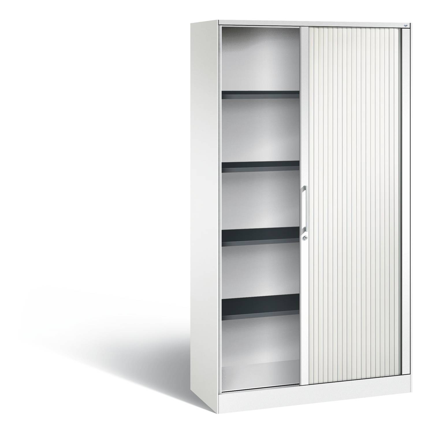Rollladenschrank Asisto, Serie Asisto, Korpus: RAL 9016 Verkehrsweiß, Front: RAL 9016 Verkehrsweiß