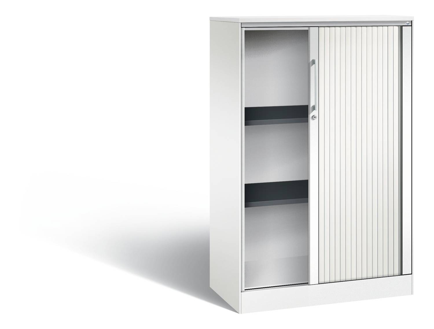 Rollladenschrank Asisto, Serie Asisto, Korpus: RAL 9016 Verkehrsweiß, Front: RAL 9016 Verkehrsweiß