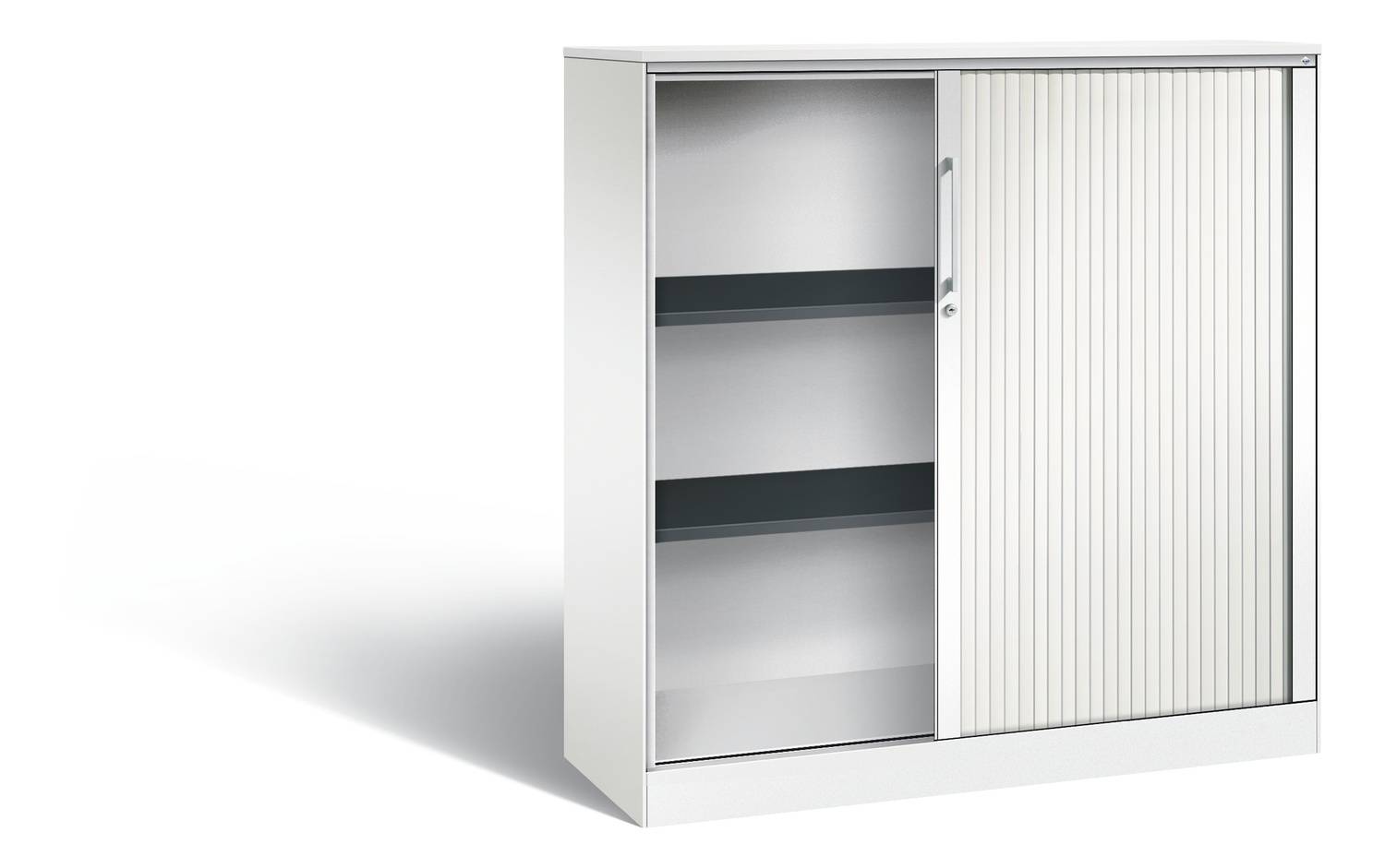 Rollladenschrank Asisto, Serie Asisto, Korpus: RAL 9016 Verkehrsweiß, Front: RAL 9016 Verkehrsweiß