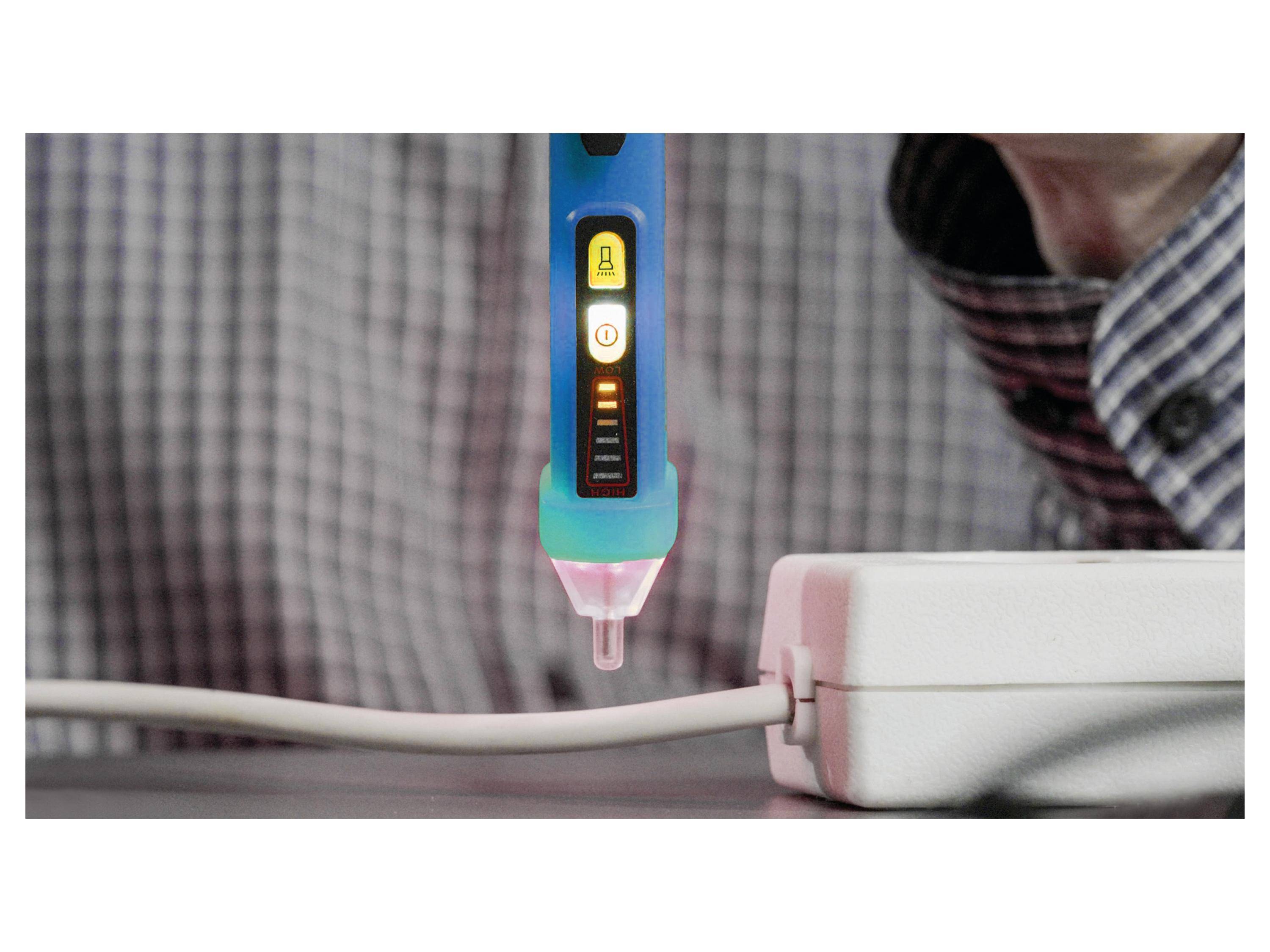 Pancontrol VOLTFINDER, kontaktloser Spannungsprüfer 12-1000 V AC, LED & akustischer Alarm
