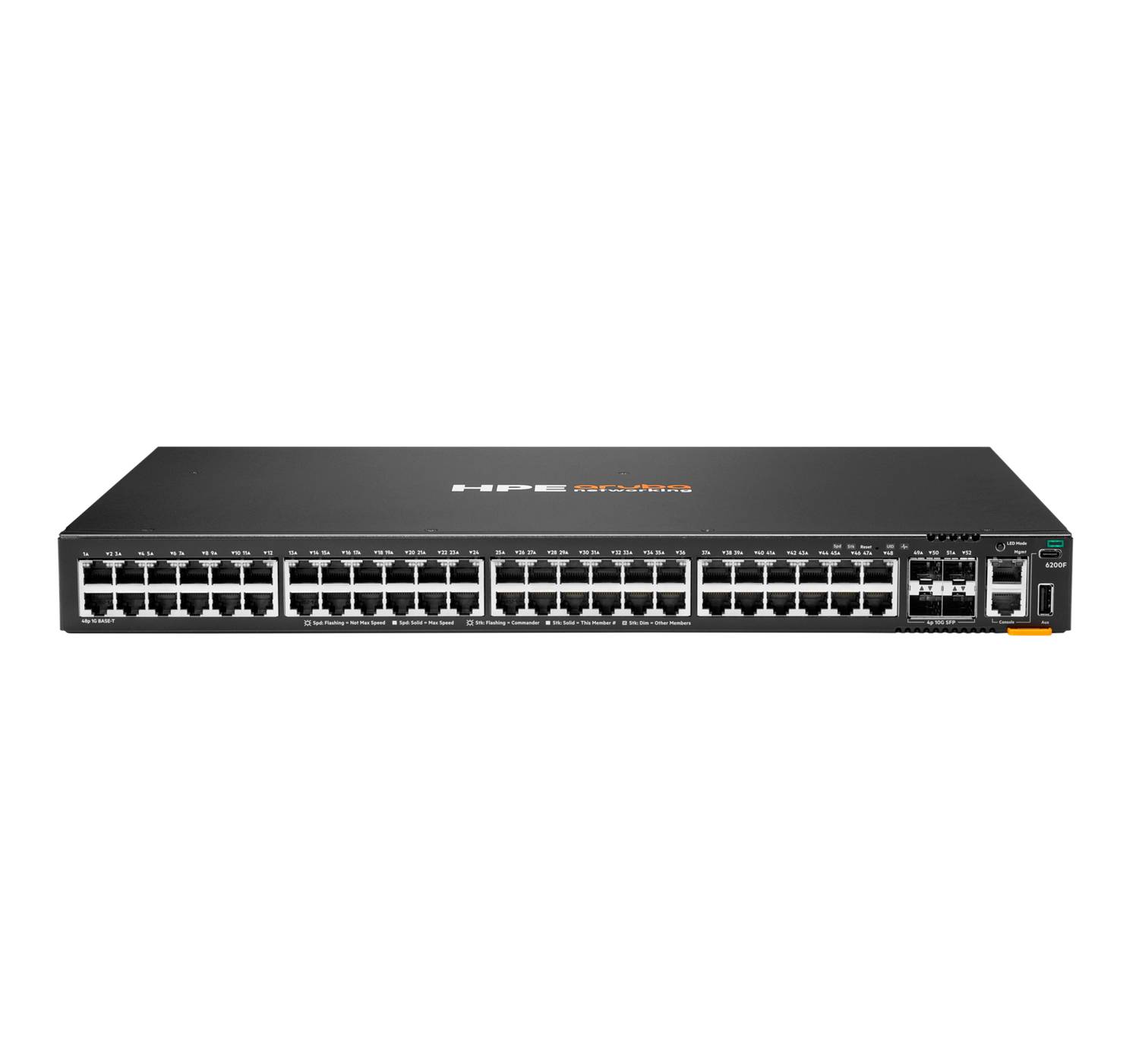 HPE Aruba Networking CX 6200F 48G 4SFP+ Switch - Switch - L3 - managed - 48 x 10
