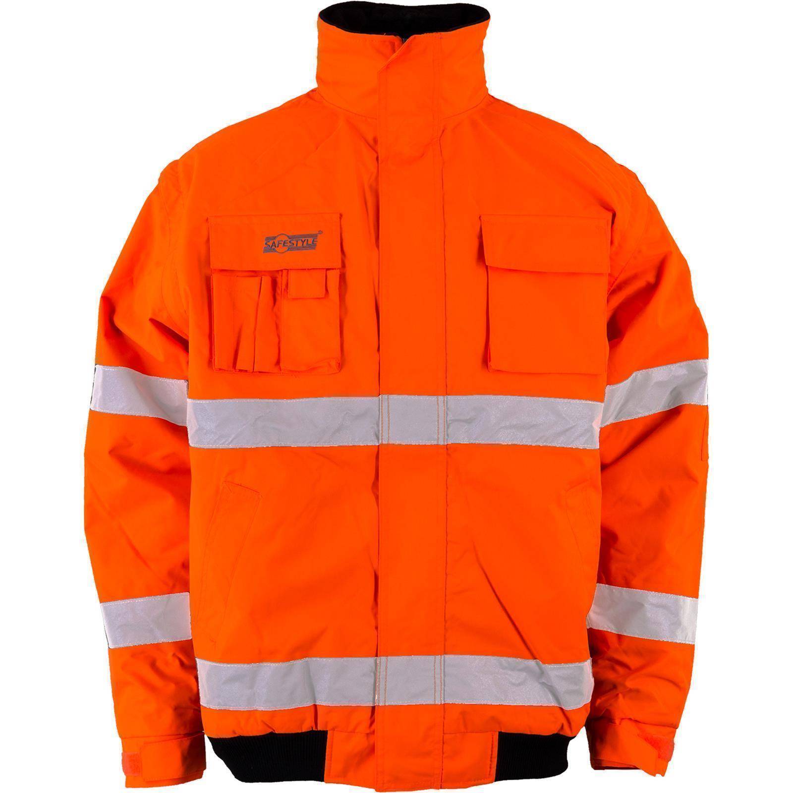 Gr .4XL (70/72) *TOM* WARNSCHUTZPILOTJACKE ORANGE orange *TOM* high vis pilot ja